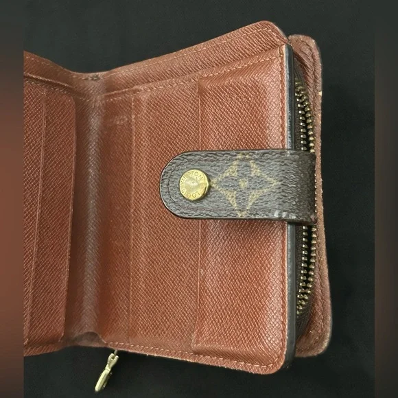 Louis Vuitton Monogram Compact Zippy Wallet MI0062 2002 France Vintage Authentic - Picture 4 of 10